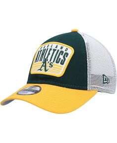 Кепка Snapback Green Oakland Athletics для мальчиков Youth Boys Trucker 9FORTY New Era