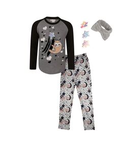 Интерактивный пижамный комплект «Лень» для малышей и девочек Mi Amore Gigi