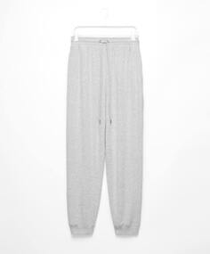 Пижамные брюки Oysho Brushed Joggers, серый меланж