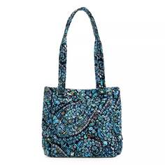 Хлопковая сумка Vera Bradley Multi-Compartment Shoulder Satchel Purse, мультиколор