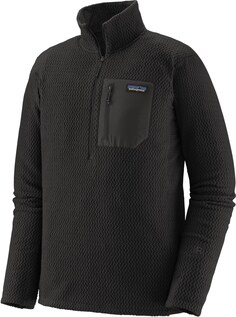 Пуловер R1 Air с воротником на молнии — мужской Patagonia, черный
