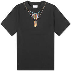 Футболка Marcelo Burlon Feather Necklace Tee