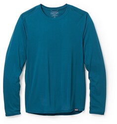 Легкая рубашка с длинными рукавами Capilene Cool – мужская Patagonia, синий