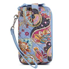 Кошелек Vera Bradley Cotton Smartphone With Rfid Protection, голубой/мультиколор