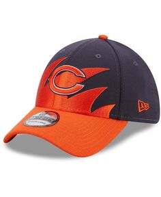 Мужская темно-синяя и оранжевая кепка Chicago Bears Surge 39THIRTY Flex Hat New Era