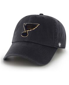 Мужская темно-синяя регулируемая шляпа с логотипом St. Louis Blues Primary &apos;47 Brand