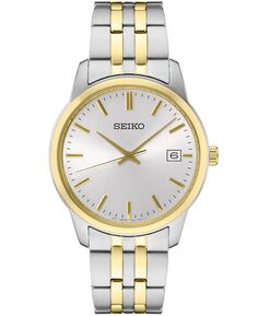 Мужские двухцветные часы-браслет из нержавеющей стали Essential 40 мм Seiko