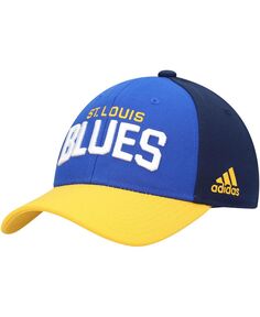 Мужская синяя регулируемая кепка St. Louis Blues Locker Room adidas