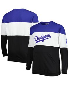Мужской королевский белый пуловер Los Angeles Dodgers Big and Tall Profile