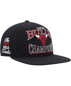 Мужская черная кепка Chicago Bulls Hardwood Classics SOUL Champions Era Diamond Snapback Hat Mitchell &amp; Ness