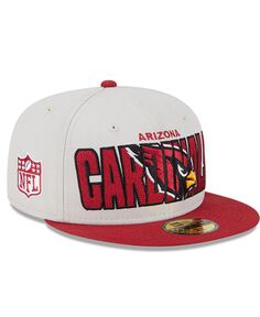 Мужская шляпа Stone, Cardinal Arizona Cardinals, драфт НФЛ 2023 года, на сцене 59FIFTY, облегающая шляпа New Era