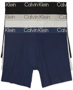 Мужские ультрамягкие современные модальные трусы-боксеры из 3 комплектов нижнего белья Calvin Klein