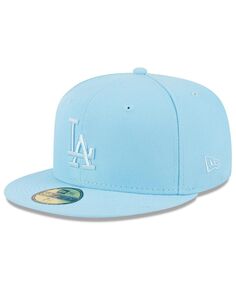 Мужская голубая приталенная шляпа Los Angeles Dodgers 2023 Spring Color Basic 59FIFTY New Era