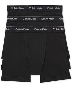 Классические мужские трусы-боксеры из трех комплектов нижнего белья из хлопка Calvin Klein