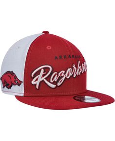 Мужская кепка Cardinal Arkansas Razorbacks Outright 9FIFTY Snapback New Era