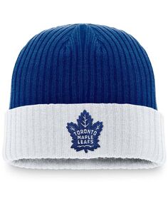 Мужская вязаная шапка с манжетами и манжетами с логотипом Royal Toronto Maple Leaf&apos;s Core Primary Fanatics