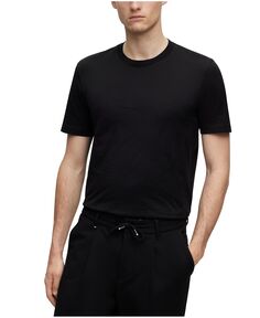 Мужская футболка с монограммой из жаккардовой ткани Hugo Boss