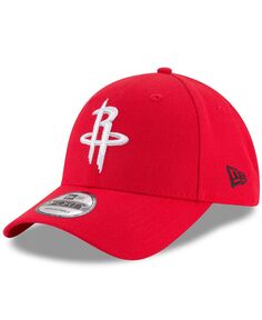 Мужская красная регулируемая кепка Houston Rockets Official Team Color 9FORTY New Era