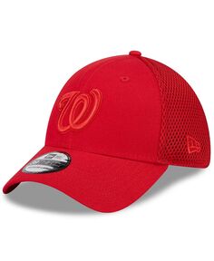 Мужская красная шляпа Washington Nationals Tonal Team Neo 39THIRTY Flex New Era