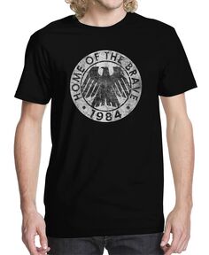 Мужская футболка с рисунком Home Of The Brave 84 Buzz Shirts