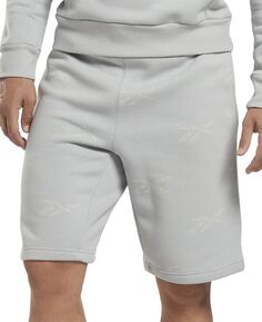 Мужские флисовые шорты с логотипом на шнурке Reebok