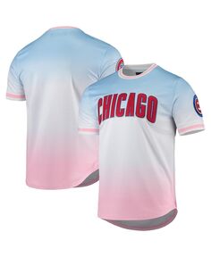 Мужская синяя и розовая футболка с эффектом омбре Chicago Cubs Pro Standard