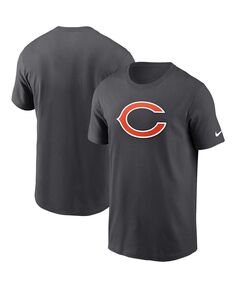 Мужская антрацитовая футболка Chicago Bears Logo Essential Nike