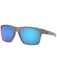 Мужские прямоугольные солнцезащитные очки, OO9341 57 Серебристый, Xl Oakley