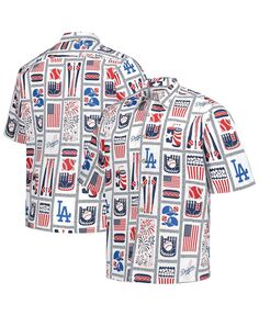 Мужская белая рубашка на пуговицах Los Angeles Dodgers Americana Reyn Spooner