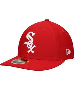 Мужская приталенная шляпа Scarlet Chicago White Sox Low Profile 59FIFTY New Era