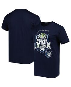 Мужская и женская темно-синяя футболка Minnesota Lynx Crest Stadium Essentials