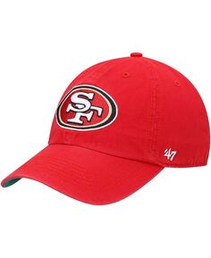 Мужская приталенная шляпа с логотипом Scarlet San Francisco 49Ers Franchise Primary &apos;47 Brand