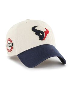 Мужская регулируемая шляпа кремового цвета &apos;47 Houston Texans Sidestep Clean Up &apos;47 Brand