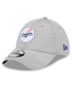 Мужская серая кепка Los Angeles Dodgers 2023 Clubhouse 39THIRTY Flex Hat New Era