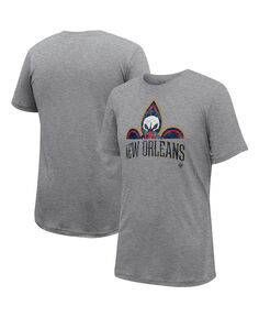 Мужская и женская футболка Heather Grey New Orleans Pelicans Hometown Stadium Essentials