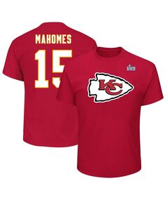 Мужская красная футболка с именем и номером Патрика Махоумса Kansas City Chiefs Super Bowl LVII Big and Tall Profile