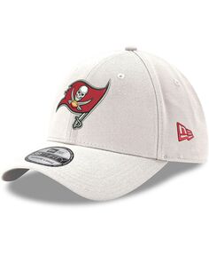 Мужская белая кепка Tampa Bay Buccaneers Iced II 39THIRTY Flex New Era