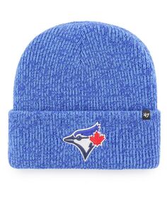 Мужская вязаная шапка с манжетами &apos;47 Royal Toronto Blue Jays Brain Freeze &apos;47 Brand