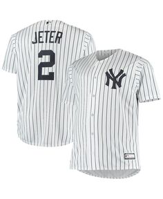 Мужская футболка с репликой Дерека Джетера Уайта «Нью-Йорк Янкиз большой и высокий» Profile