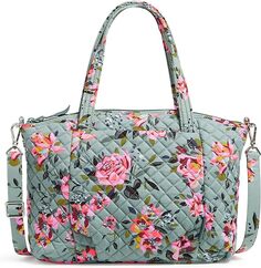 Женская хлопковая плиссированная сумка через плечо Vera Bradley с несколькими ремешками, радужный