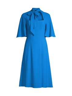 Платье Coralia с завязками на вырезе Black Halo, синий