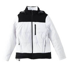 Куртка LCW Outdoor Standard Pattern Upright Collar, белый/черный