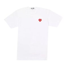 Футболка Comme des Garçons PLAY x Invader Heart Tee &apos;White&apos;, белый