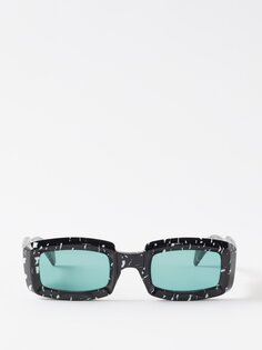 Солнцезащитные очки runaway квадратной формы из ацетата Jacques Marie Mage, черный