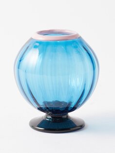 X salviati стеклянная ваза для лука La DoubleJ, синий
