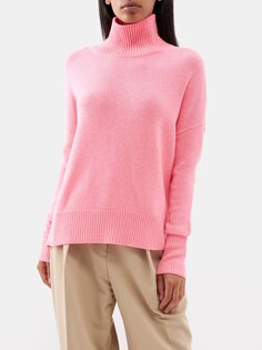 Кашемировый свитер heidi с высоким воротником LISA YANG, розовый