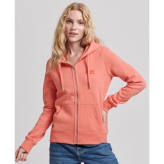 Толстовка Superdry Vintage Logo Emb Full Zip, оранжевый