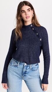 Свитер Autumn Cashmere Shaker Stitch Mock Neck Cashmere