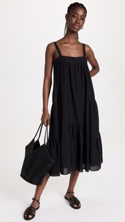 Платье Jenni Kayne Seersucker Summer, черный