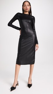 Платье миди MM6 Maison Margiela Midi Dress, черный